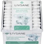 LIVSANE Vatové tyčinky papírové pro děti 72 ks – Zboží Mobilmania