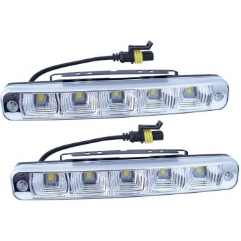 Titanium Denní světla 5 LED 12/24V 189x28x39mm