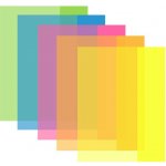 LUMA Obal na sešity sada 10 ks mix neon barev A4 – Zboží Dáma