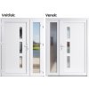 Venkovní dveře Soft Venus Sklo Nisip Bílá/bílá 200 cm
