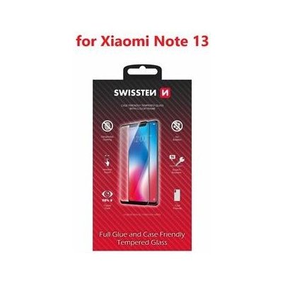 SWISSTEN FULL GLUE, COLOR FRAME, CASE FRIENDLY PRO XIAOMI NOTE 13 ČERNÉ 8595217486386 – Zboží Živě