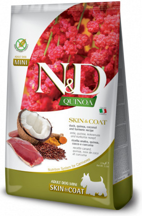 N&D Quinoa Dod Adult Mini Skin & Coat Duck 2,5 kg