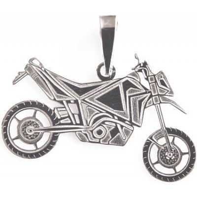 Zlatnictví Zlatíčko Stříbrný přívěsek motorka cross 000.00033