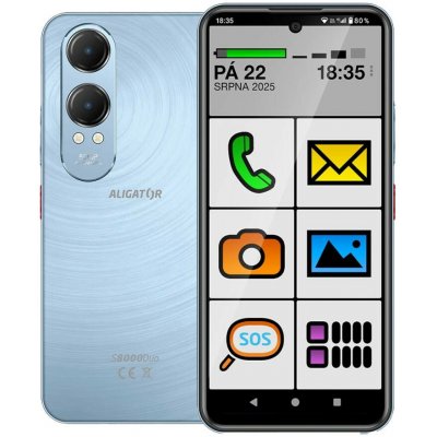 ALIGATOR S8000 Senior 4GB/128GB modrá – Hledejceny.cz