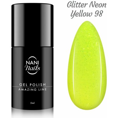 NANI Gel lak Amazing line Glitter Neon Yellow 5 ml – Sleviste.cz
