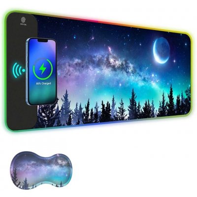 Huado RGB podložka pod myš s bezdrát nabíjením 15W Forest Huado XPRGB-301