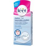 Veet voskové pásky s proužkem na obličej pro ciltivou pleť 20 ks – Zboží Dáma