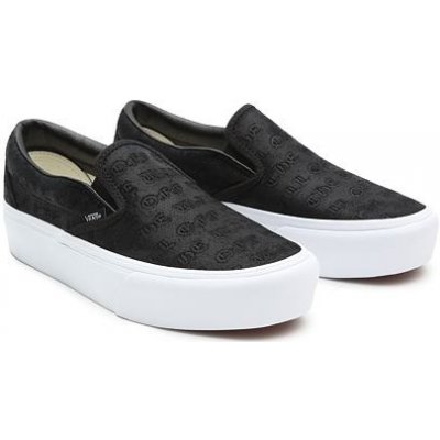 Vans classic slip-on PLATFORM Deboss Otw black/black – Zboží Mobilmania