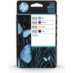 HP 932 originální inkoustová kazeta černá, azurová, purpurová, žlutá 6ZC71AE – Sleviste.cz