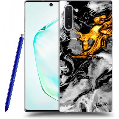 Pouzdro Picasee silikonové Samsung Galaxy Note 10 N970F - Black Gold 2 černé – Zboží Mobilmania