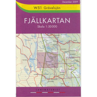 Grövelsjön W51 1:50t turistická mapa (Švédsko)