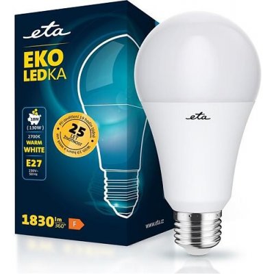 ETA žárovka LED EKO LEDka klasik 18W, E27, teplá bílá – Hledejceny.cz