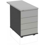 Hobis K 34 C PTO P 80 4 zásuvky léta podél 80 cm antracit šedá – Hledejceny.cz