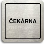 ACCEPT Piktogram čekárna - stříbrná tabulka - černý tisk – Zbozi.Blesk.cz