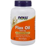 Now Foods Flax oil Lněný olej 1000 mg 100 softgelových kapslí – Hledejceny.cz