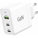 Winner Síťová nabíječka GaN/30W+65W+65W/3xUSB/1xUSB-A+2x white, 12005 – Zboží Živě
