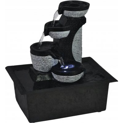 Nabytek XL Interiérová fontánka s LED osvětlením, polyresin – Zboží Dáma