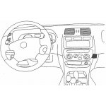 Konzole pro držák mobilního telefonu do Nissan Terano