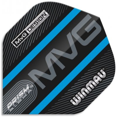 Winmau Prism Alpha - Michael van Gerwen - Logo Stripe - Black & Blue