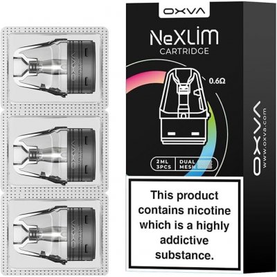 Oxva NEXLIM cartridge 4 ml 0,6 ohm 3 ks – Sleviste.cz