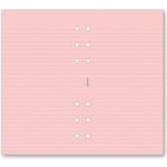 Filofax poznámkový papír linkovaný růžový 30 listů formát A6 – Zboží Dáma