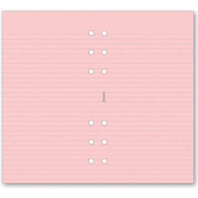 Filofax poznámkový papír linkovaný růžový 30 listů formát A6 – Zboží Dáma