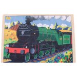 Bigjigs Toys historický vlak Flying Scotsman 35 dílků – Zboží Mobilmania