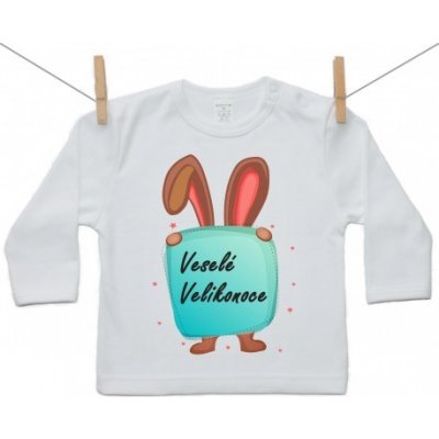 Boodyy Tričko s dlouhým rukávem Veselé Velikonoce – Hledejceny.cz