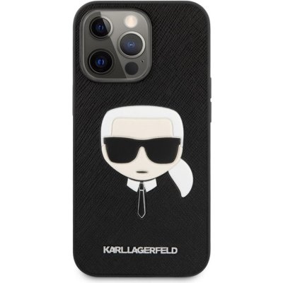Pouzdro Karl Lagerfeld PU Saffiano Karl Head iPhone 13 Pro Max černé KLHCP13XSAKHBK