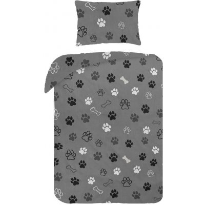 Xpose® povlečení do postýlky tlamičky šedé 100 x 135 cm x cm 40 x 60 x cm – Zboží Dáma