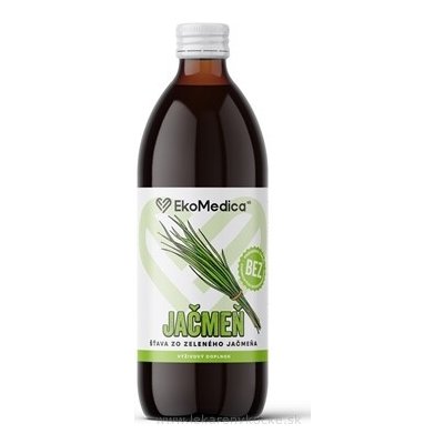 EkoMedica Zelený ječmen šťáva ze zeleného ječmene 500 ml – Hledejceny.cz