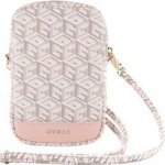 Guess PU G Cube Walltet Phone Bag Zipper růžové – Zboží Živě