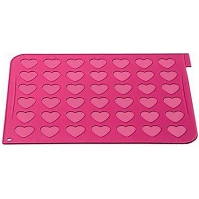 CakeSupplies Silikonová forma na makrónky ve tvaru srdce 30 x 40 cm – Zbozi.Blesk.cz