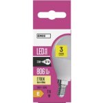 Emos LED žárovka Classic Globe 8W E14 teplá bílá – Zboží Mobilmania