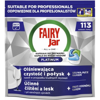 Fairy Jar Professional Platinum All in1 kapsle do myčky 113 ks – Zbozi.Blesk.cz