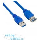 4World 08954 USB 3.0 AM-AF 1,5m, modrý