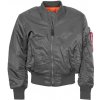 Army a lovecká bunda, kabát a blůza Bunda Alpha Industries MA-1 rep. grey