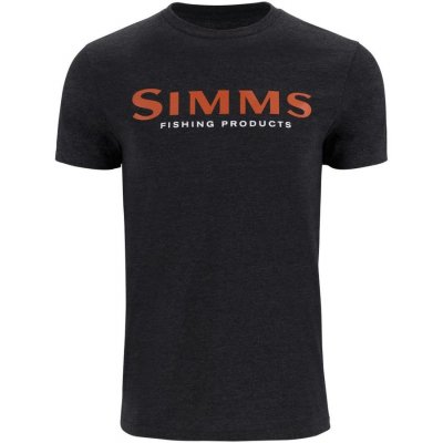 Simms tričko Logo T-Shirt Dark Gunmetal Heather – Hledejceny.cz