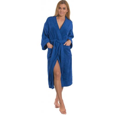 Dámský bavlněný župan kimono Námořnická modř – Sleviste.cz