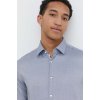 Pánská Košile Hugo bavlněná košile slim s klasickým límcem 50513916 šedá