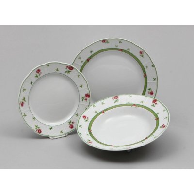 Thun Sada talířů karlovarský porcelán Menuet 18 ks