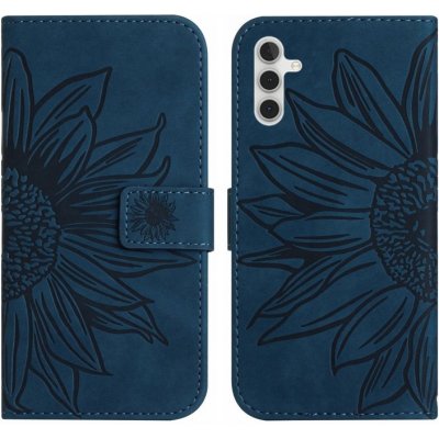 Pouzdro PROTEMIO 53007 ART SUN FLOWER Peněženkové pouzdro s řemínkem Samsung Galaxy A04s modré – Zbozi.Blesk.cz