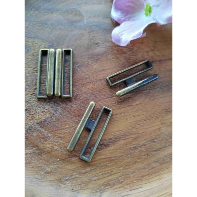 Plavkové zapínání šíře 19 mm kovové barva staromosaz – Zboží Dáma