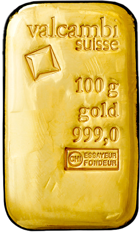 Valcambi Zlatý Slitek litý 100 g