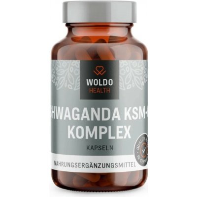 WoldoHealth Ashwagandha KSM-66 komplex 90 kapslí – Hledejceny.cz