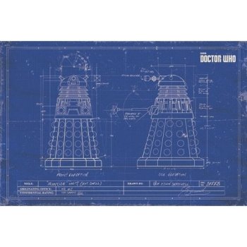 Plakát - Doctor Who Dalek Blueprint