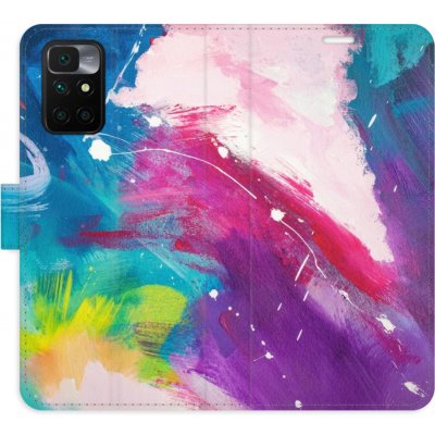 Pouzdro iSaprio Flip s kapsičkami na karty - Abstract Paint 05 Xiaomi Redmi 10 / Redmi 10 2022 – Zboží Mobilmania