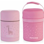 MiniLand Termoska Silky na jídlo 0,6 l pink