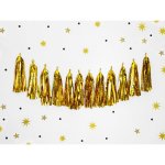 Girlanda střapce zlaté 1,5 m – Zboží Mobilmania