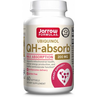 Jarrow Formulas Ubichinol QH-absorb 200 mg 60 softgelových kapslí – Hledejceny.cz